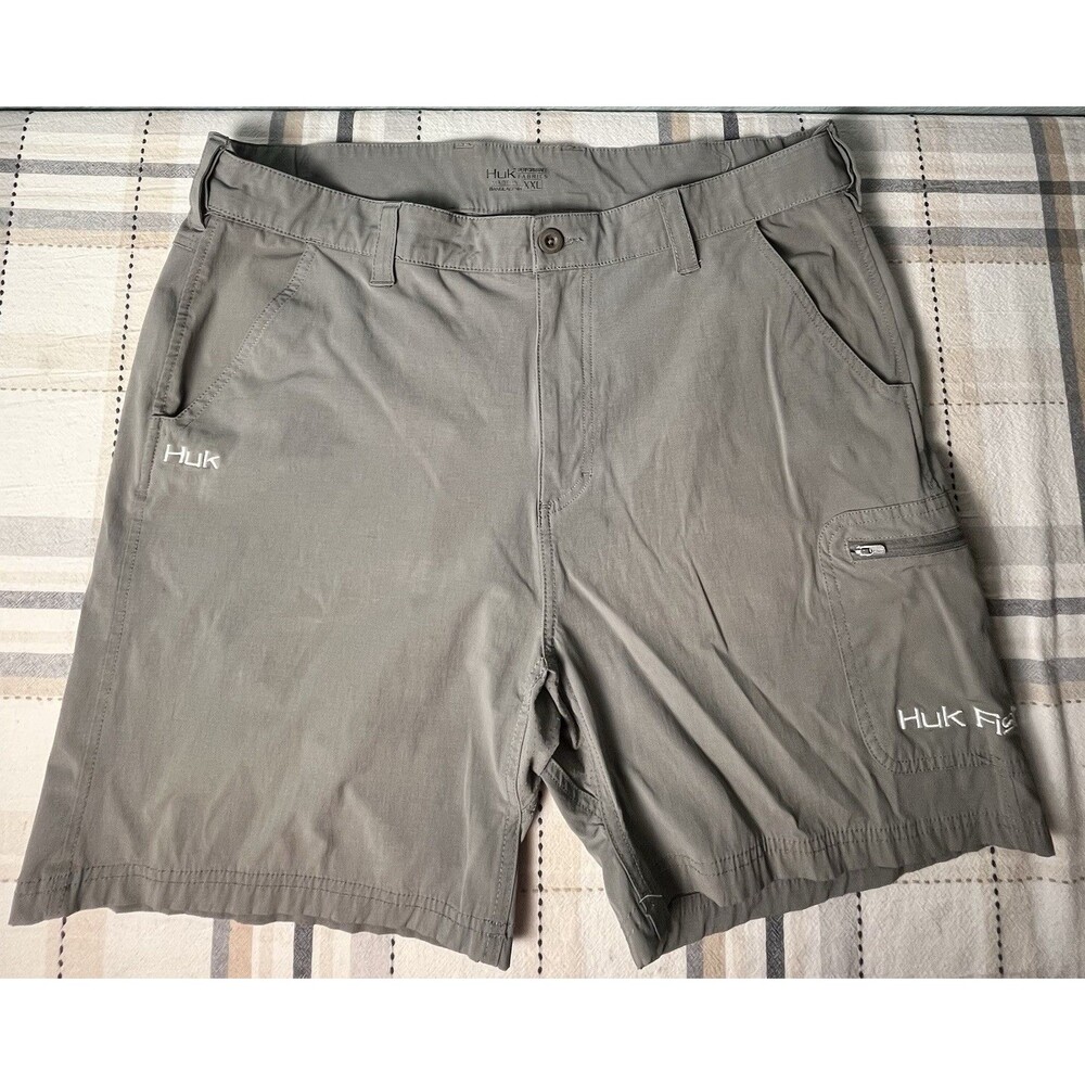 HUK Performance Next Level Fishing Shorts Stretch Performance Men’s Gray XXLarge